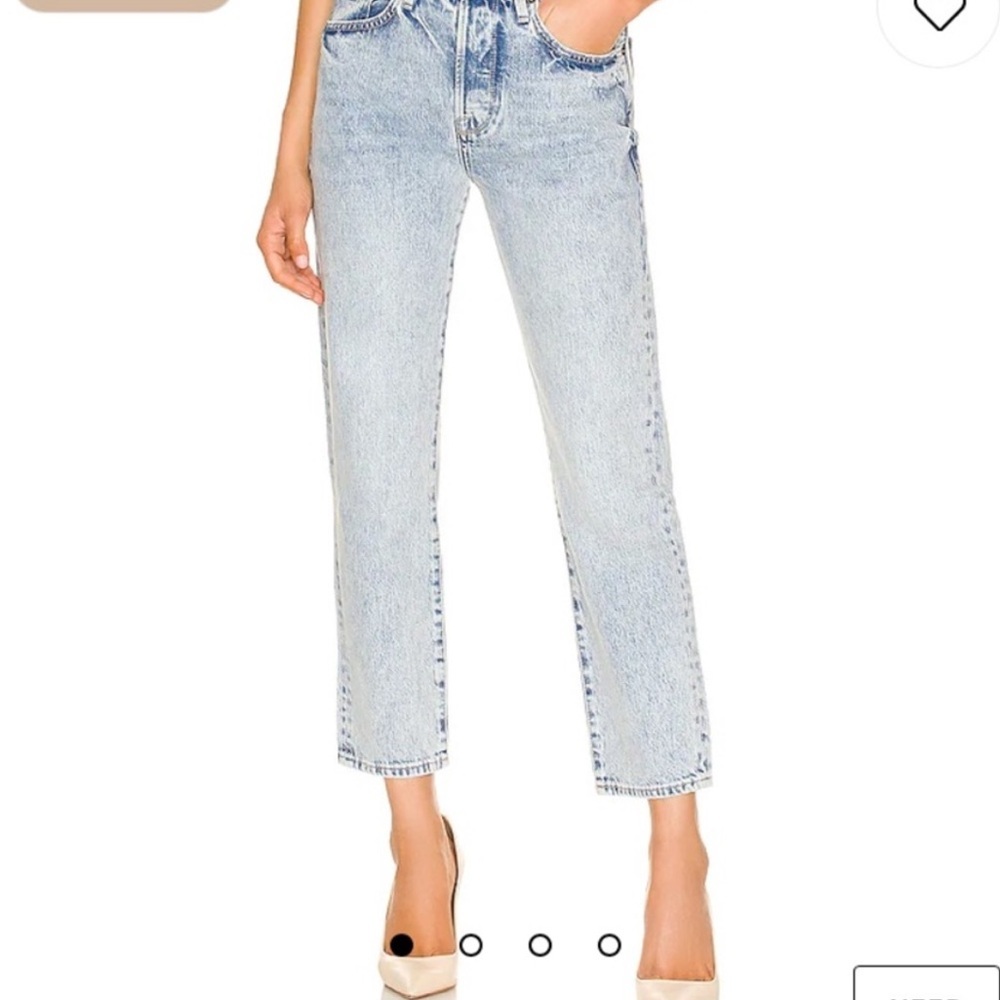 Frame le original jeans 28 6 Richlake high waisted light wash straight leg ankle